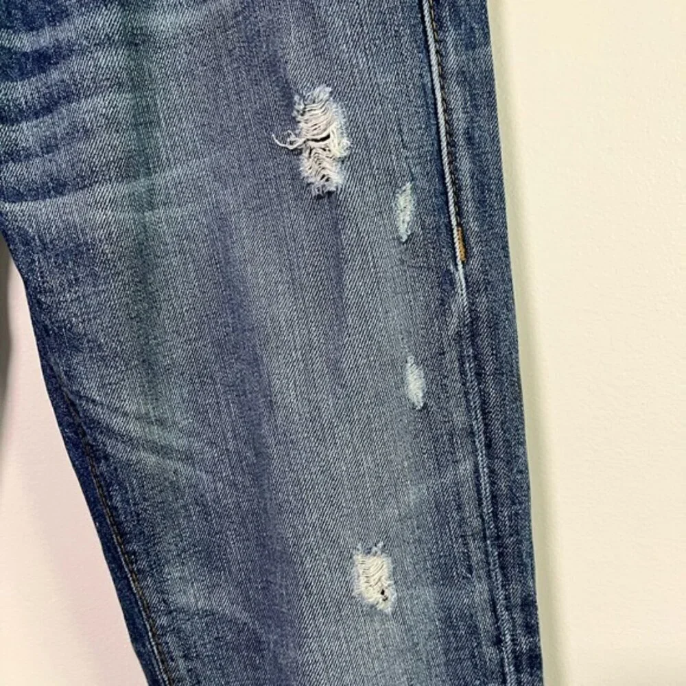 True Religion Men’s Straight Distressed Jeans – Size 30, Made in USA